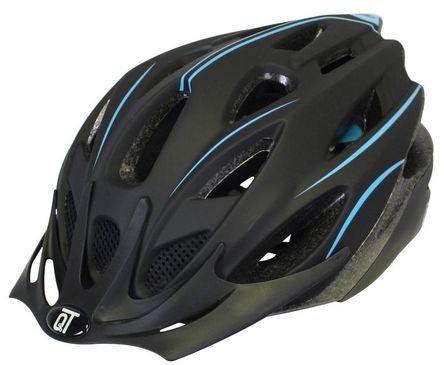QT-Zyklus-Tech-Helm-Sicherung Matt Black Bluew L 54-58 cm 2810417