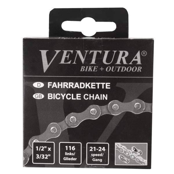 Ventura-Kette 8-Gang 1 2 x 3 32 116 Glieder – inklusive Schließglied