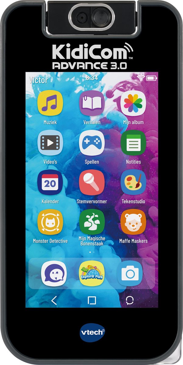 Vtech Toy Telefon Kidicom 3.0 Black Blue 3-Parts