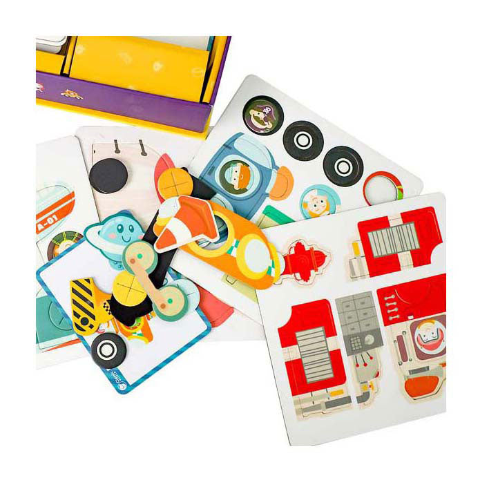 Klassiker World Puzzle Box Magnet - Verkehr