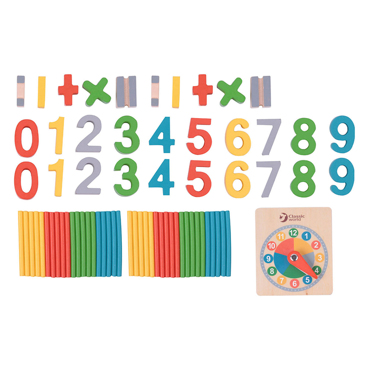 Classic World Mathe-Spiel aus Holz, 67-tlg.