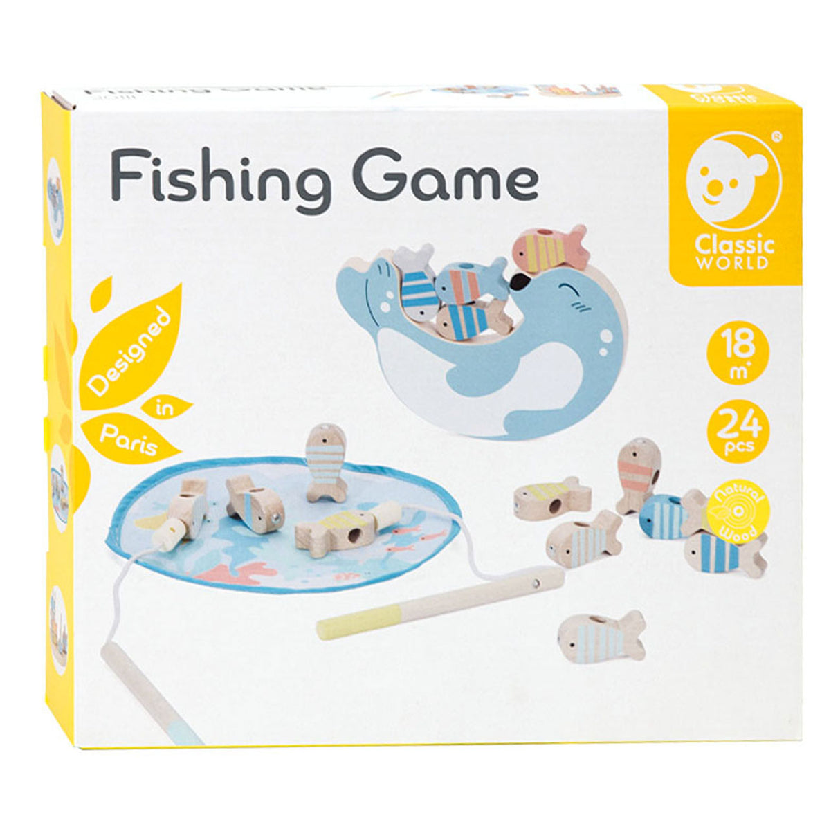 Classic World Angelspiel-Siegel aus Holz, 24-tlg.