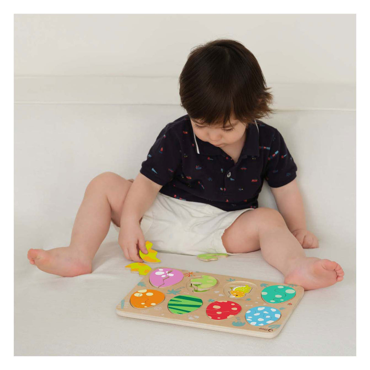 Classic World Holzeinlegepuzzle Dinosaurier, 25 Teile.