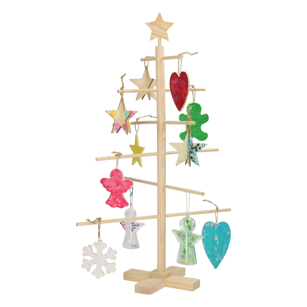 Kinder-Weihnachtsbaum aus Holz, 60 cm