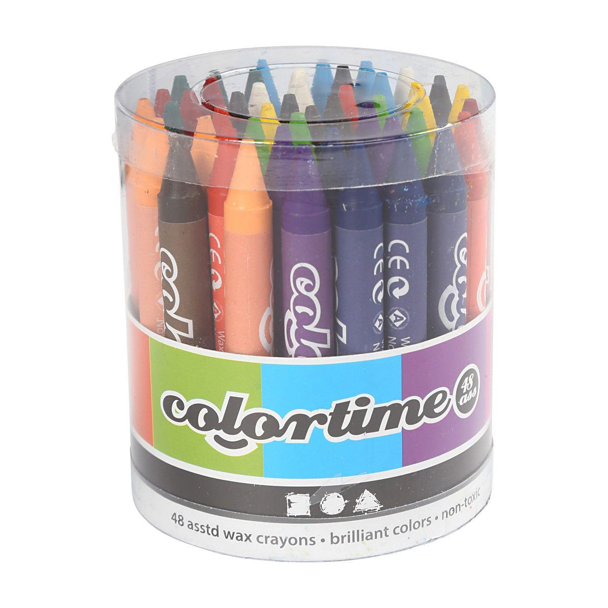 Creativ Company-Set mit 12 Farben Buntkreide, 48-tlg.