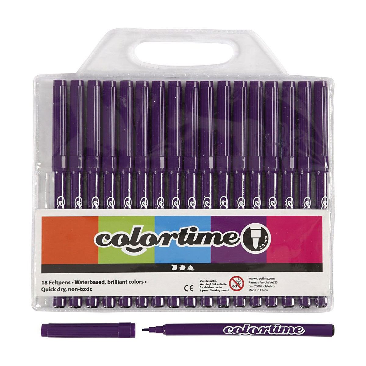 Creativ Company Lila Marker, 18 Stk.