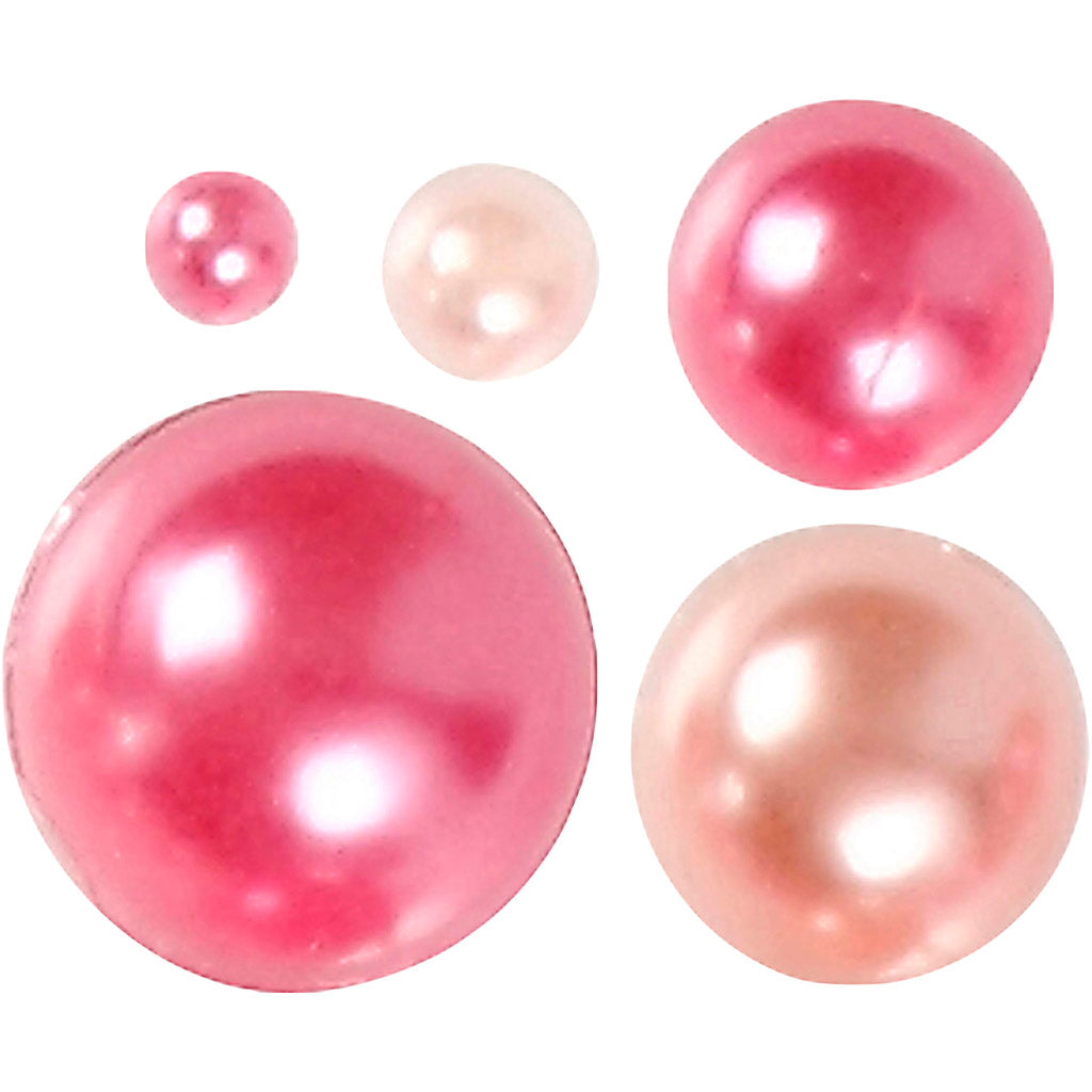 Creativ Company Halbstabperlen rosa 2-8mm, 140Stk.