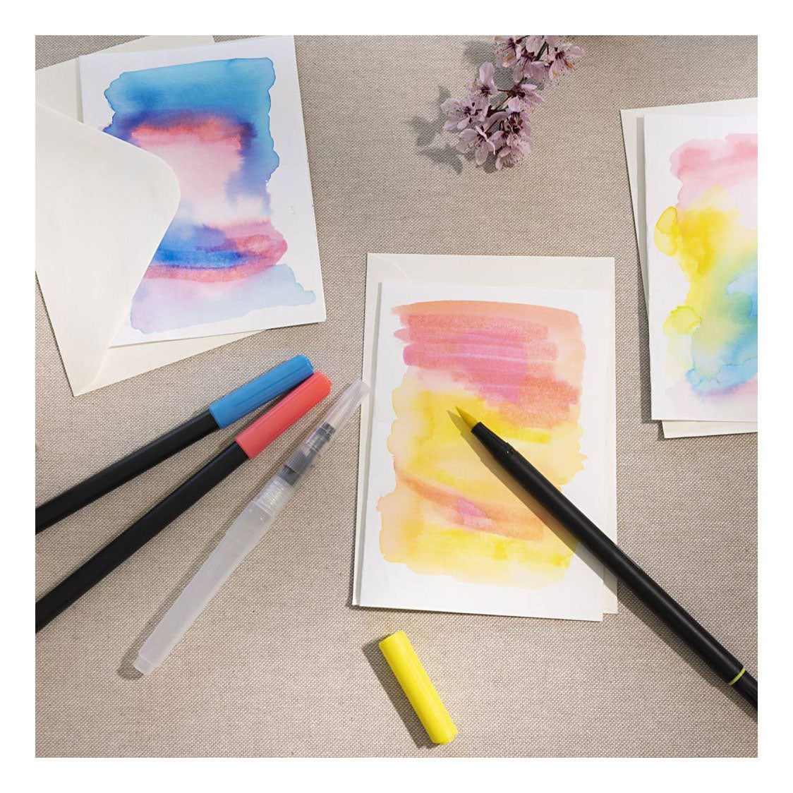 Aquarell Marker Standardfarben, 12st.