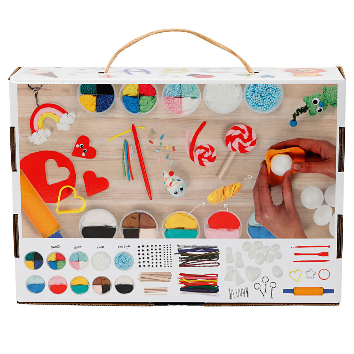 Creativ Company Set aus Schaumton und Seidenton