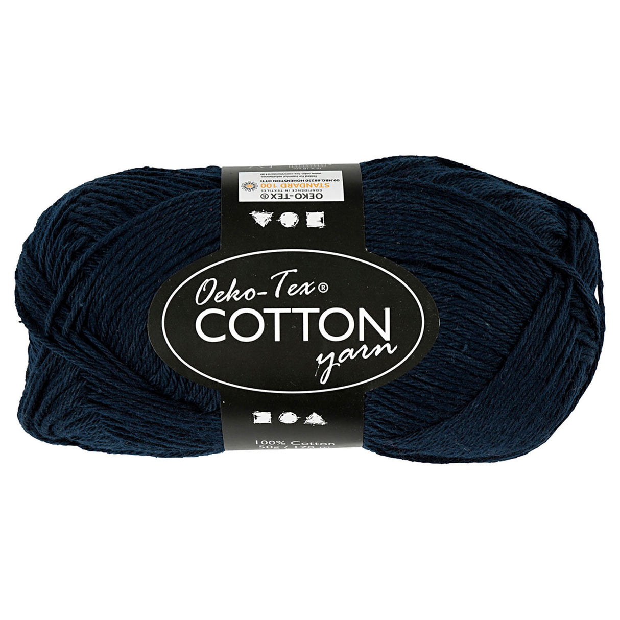 Creativ Company Baumwollgarn, dunkelblau, 50gr, 170m