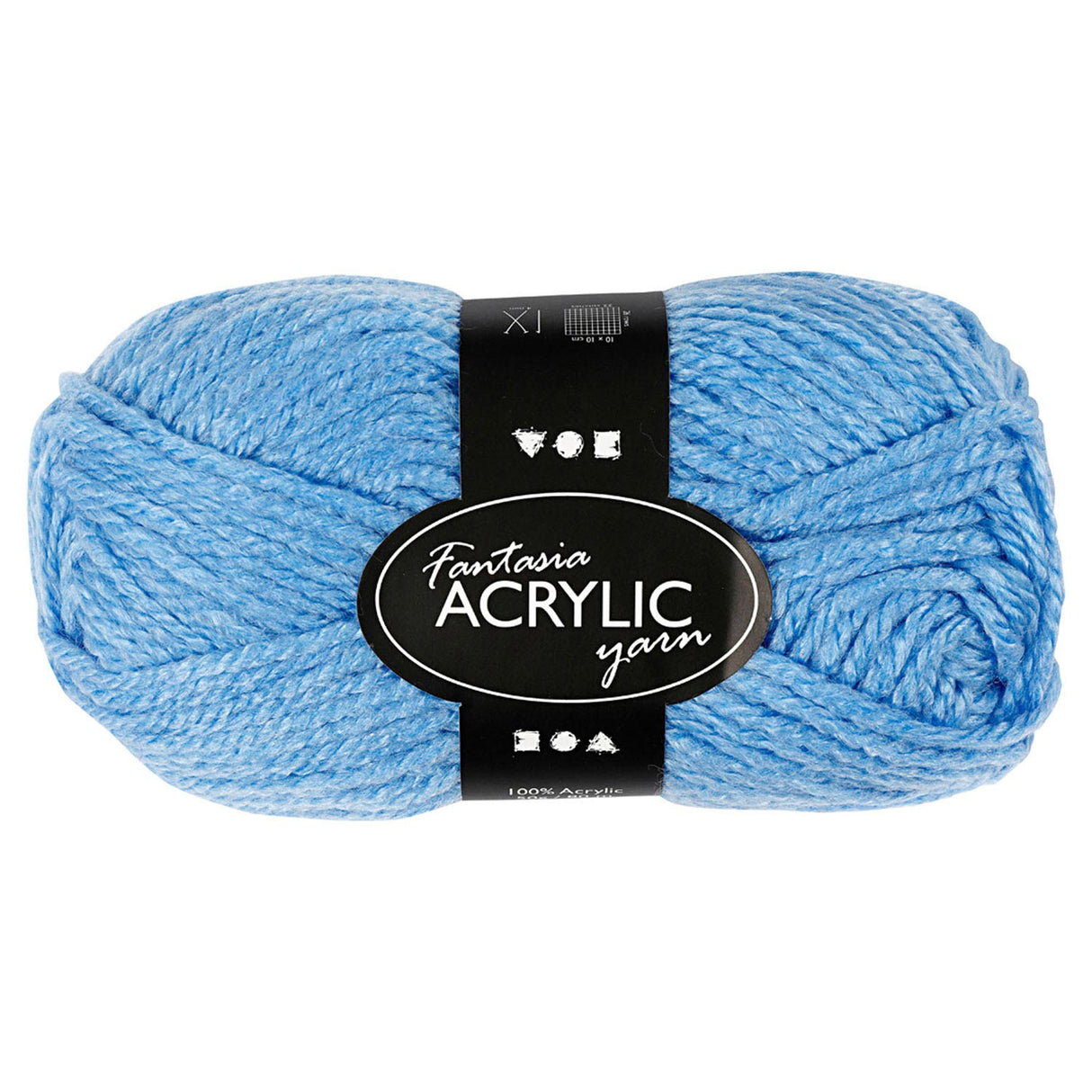Creativ Company Acrylgarn, blau, 50gr, 80m