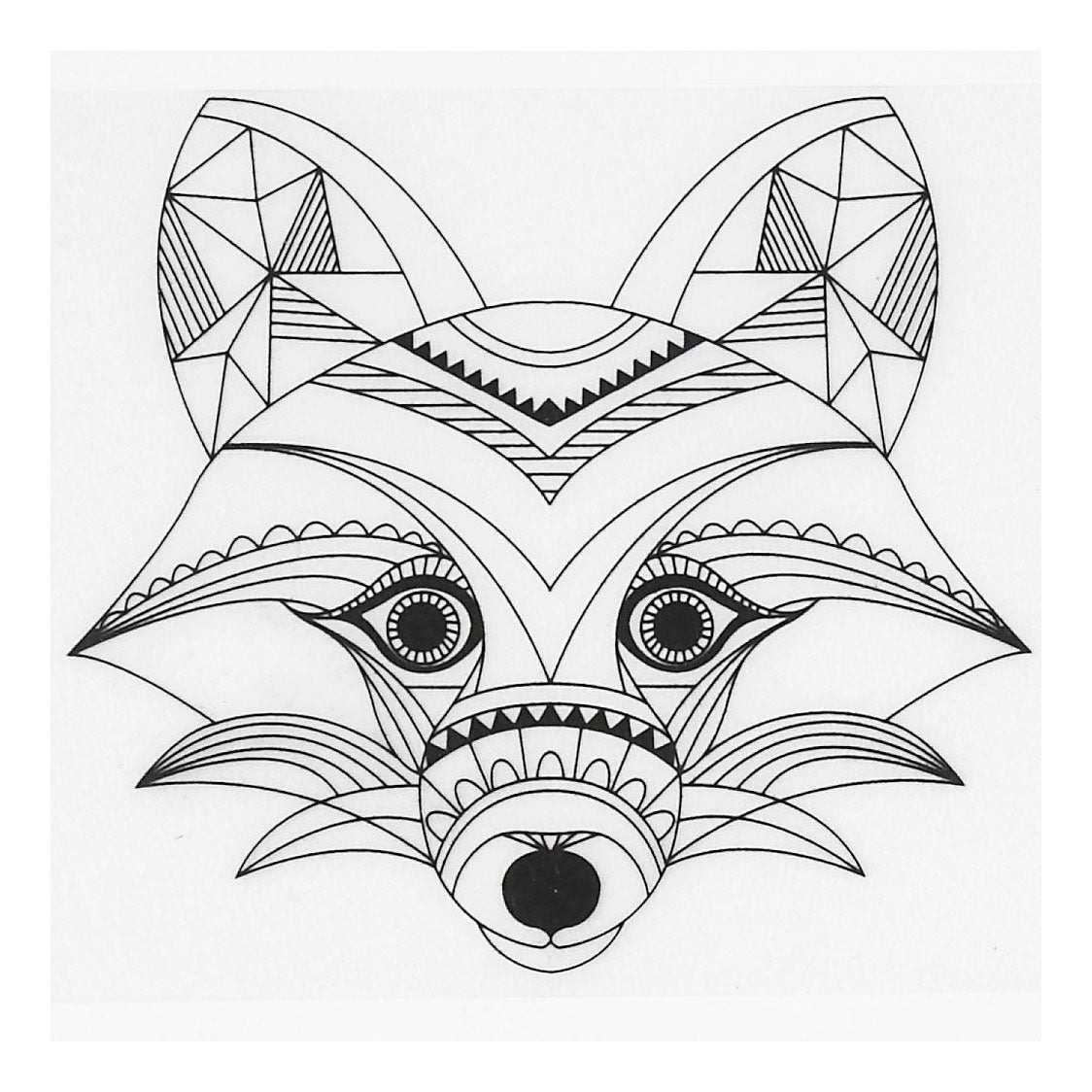 Fellen -Schrumpffilm mit Motiven wilde Tiere, 4st.
