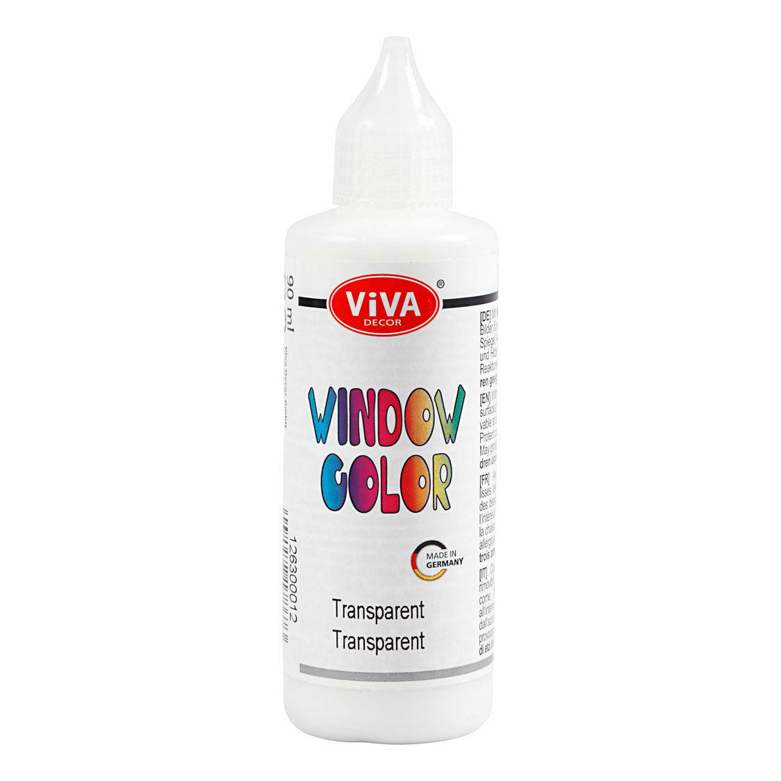Creativ Company Fenster Farbaufkleber und Glasfarbe transparent, 90 ml
