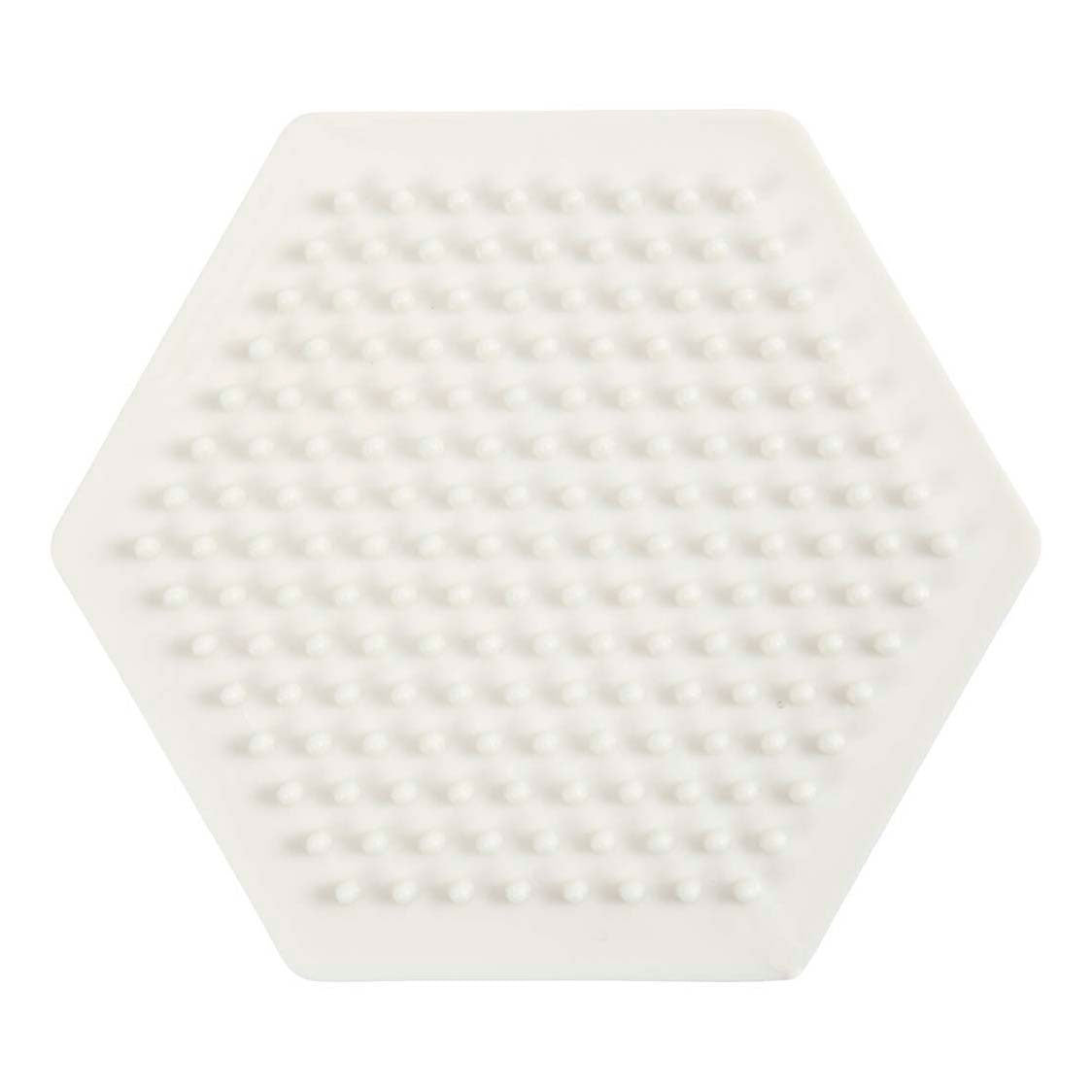 Creativ Company Nabbi Biobeads Grundplatte, Sechseck, Größe 8,5x8,5 cm, mittel, 1 Stück