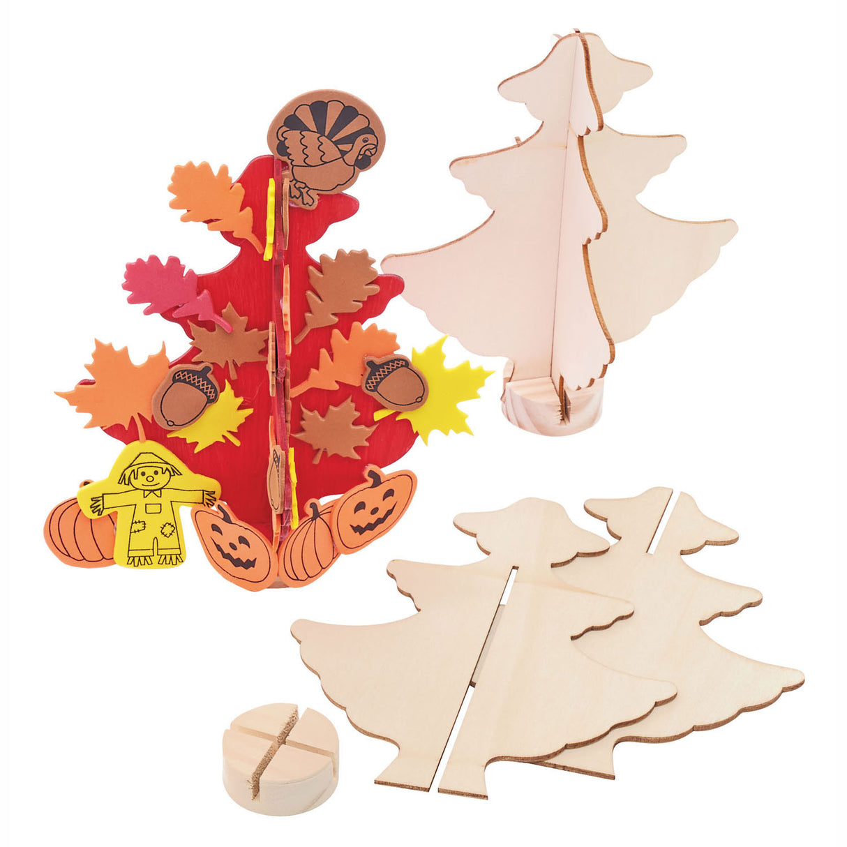 Mit Farben können Sie Ihren eigenen Weihnachtsbaum aus Holz herstellen, 12er-Set