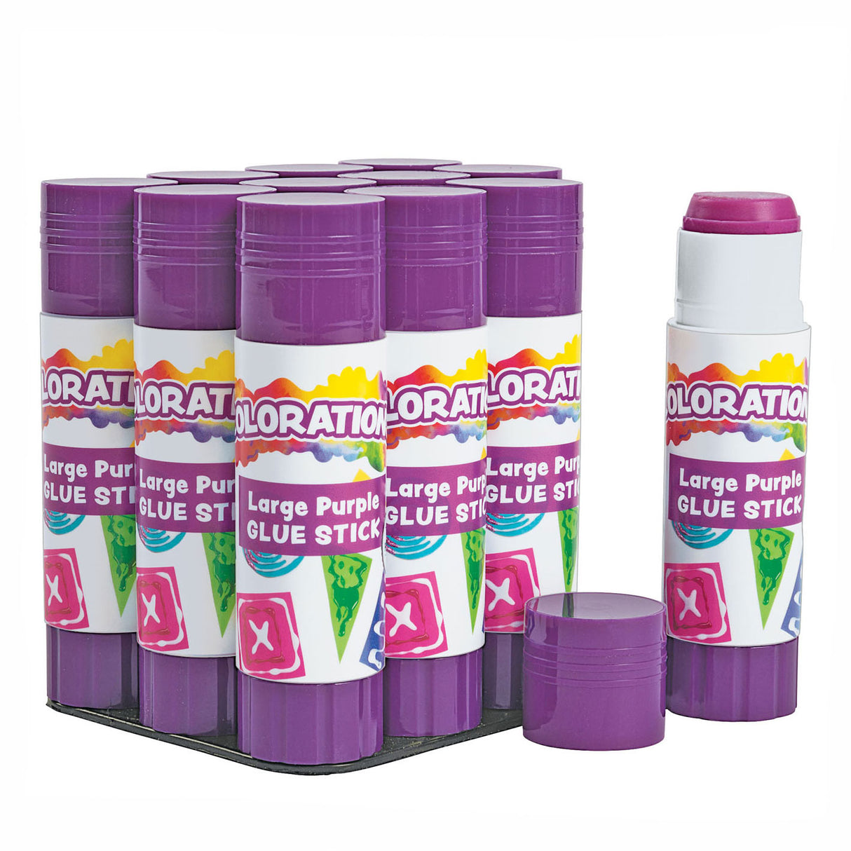 Colorationen – Klebestift 25 Gramm, 12er-Set