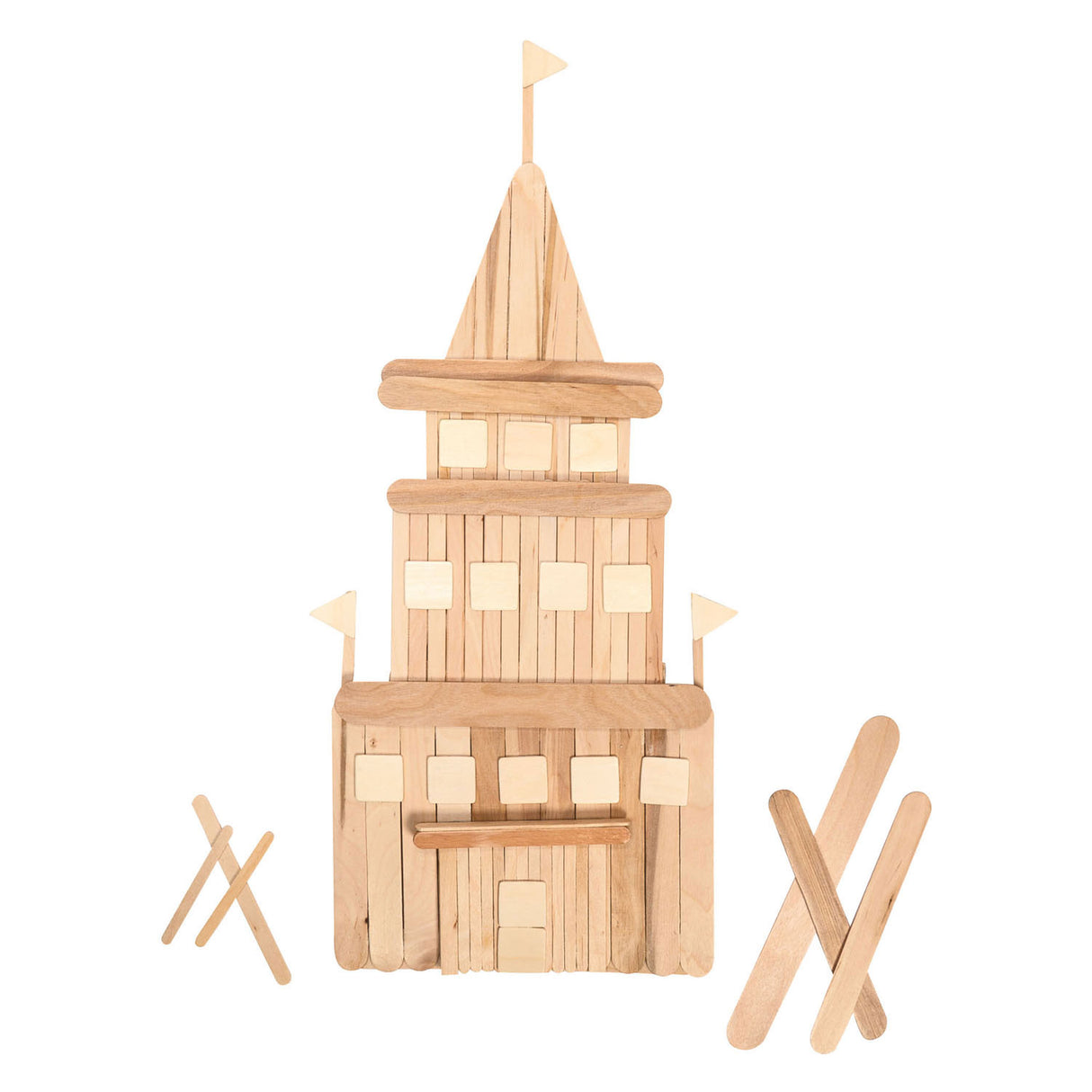 Färbung - Holzbastelstäbe vielfältiges Klassenzimmerset, 1200st.