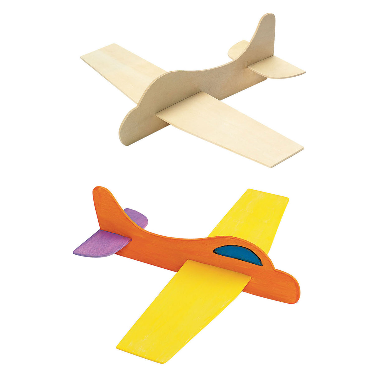 Färbung - Herstellung von Holzmodellflugzeugen, 12 -Set von 12