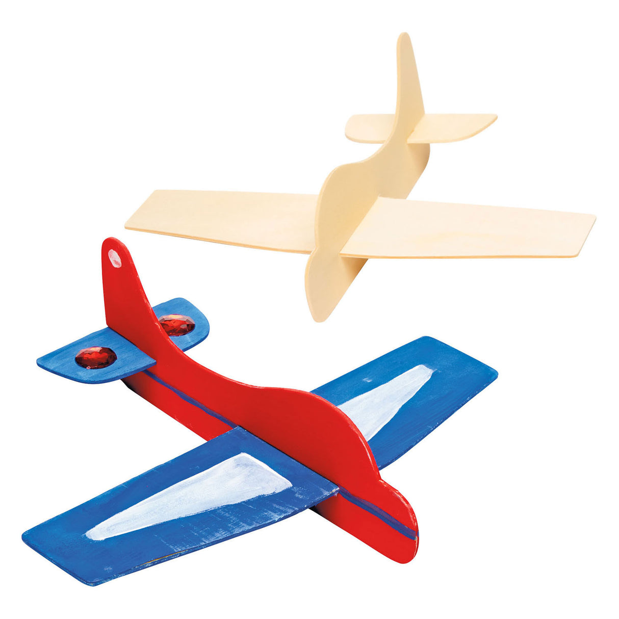 Färbung - Herstellung von Holzmodellflugzeugen, 12 -Set von 12