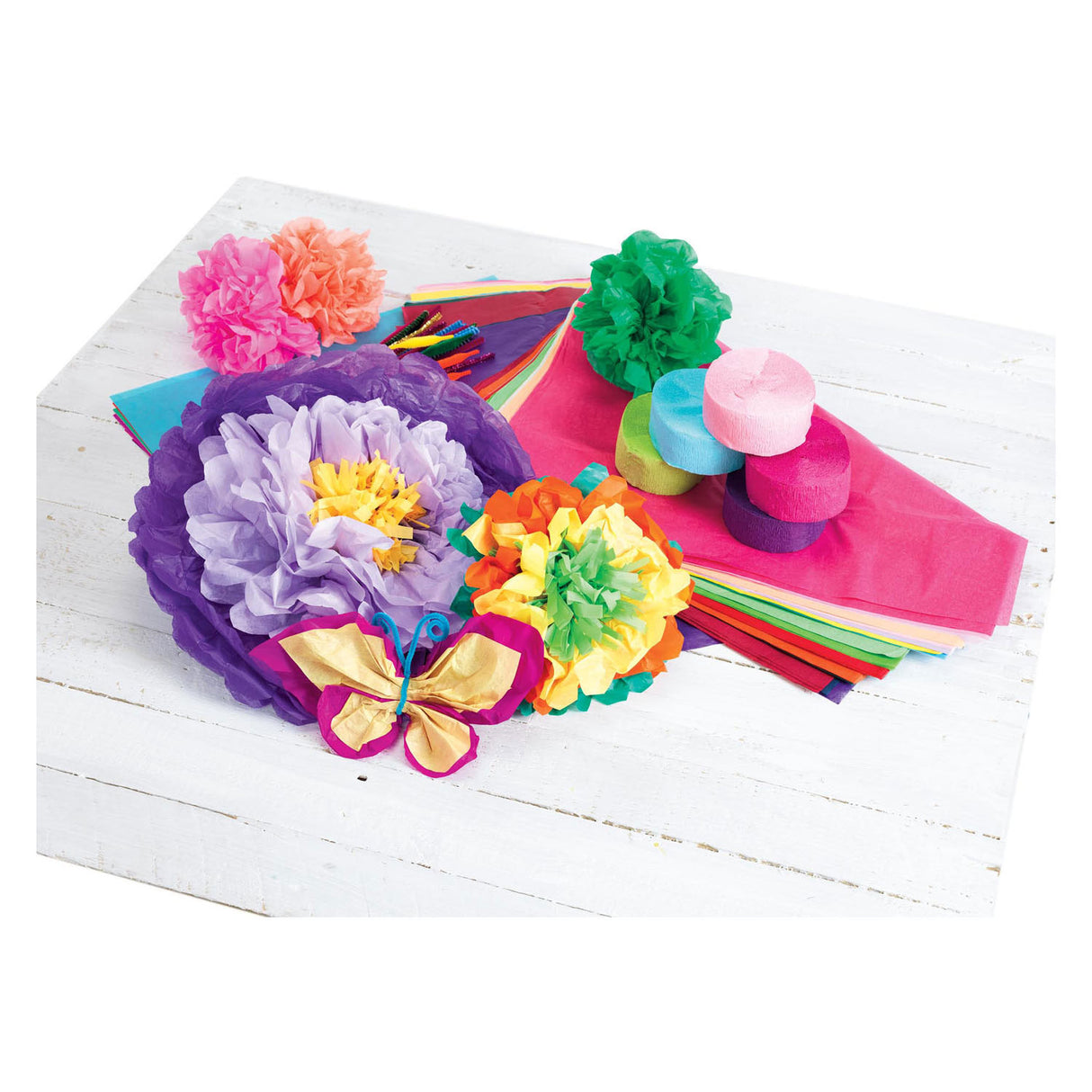 Färbung - Crepe Paper Slingers Set 1, Set von 6