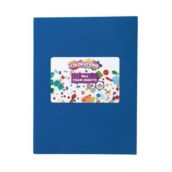 Colorationen - Schaumstoffplatten blau, 10 Stk.