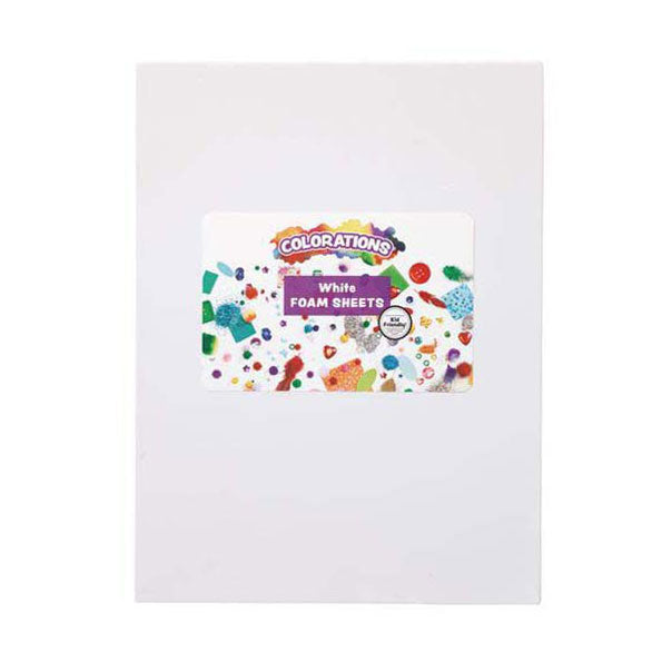 Colorationen - Schaumstoffplatten weiß, 10 Stk.