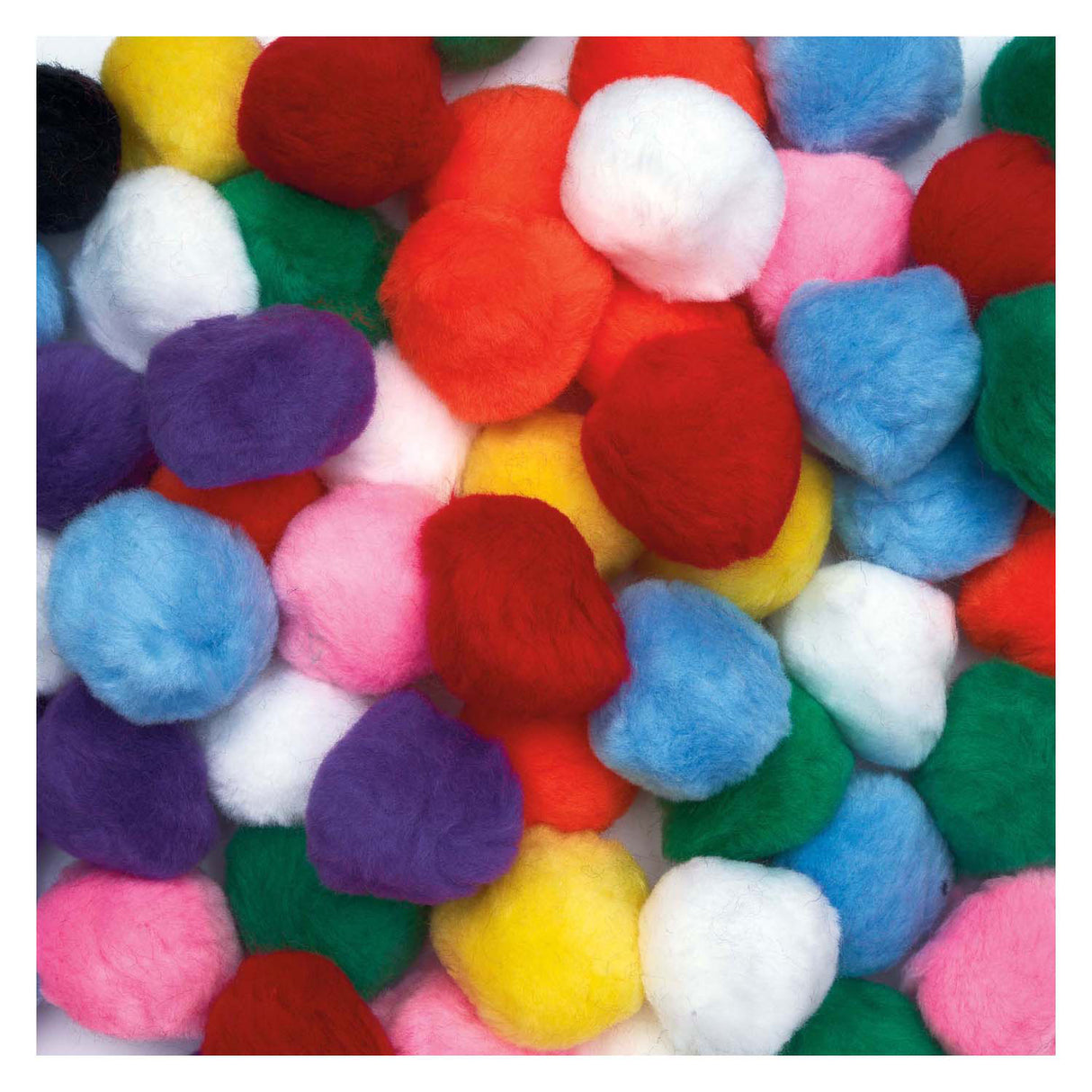Colorations - farbige Pompons 5cm, 50Stk.