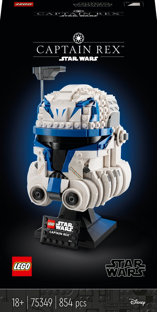 Lego Star Wars Captain Rex Helmset für Erwachsene, das Clone Wars-Sammlerstück – 75349