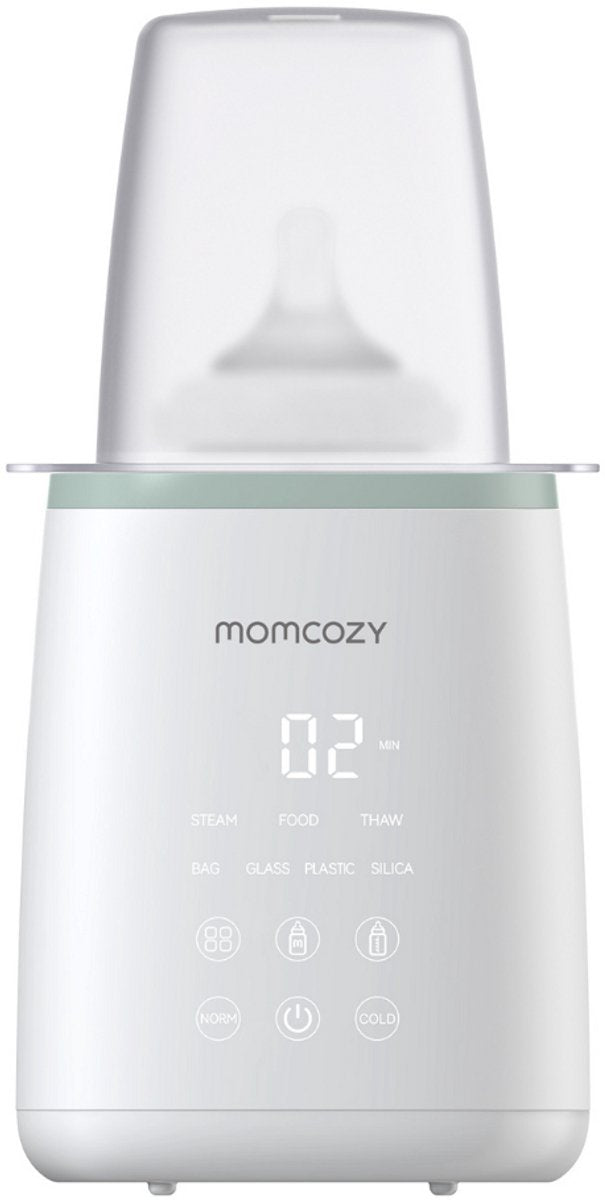 Momcozy Flaschenwärmer 6-in-1 – Milch-Babynahrung – 24 Stunden warm halten – für Flaschen, Gläser, Tüten