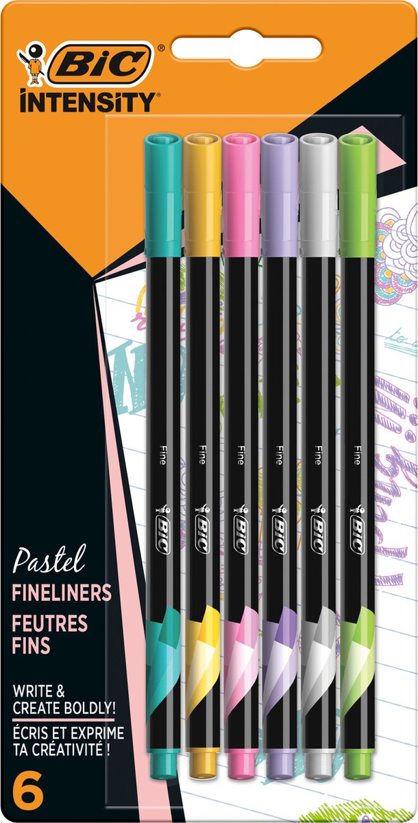 BIC -Intensität Fineliners Pastell, 6st.