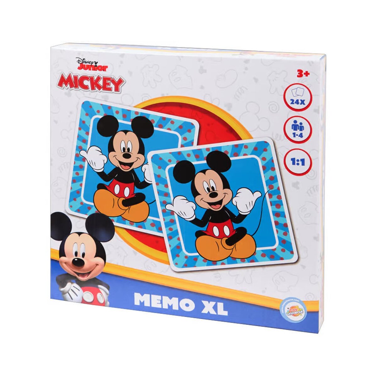 Intro Disney Mickey Fun Memo Game XL 24 Teile