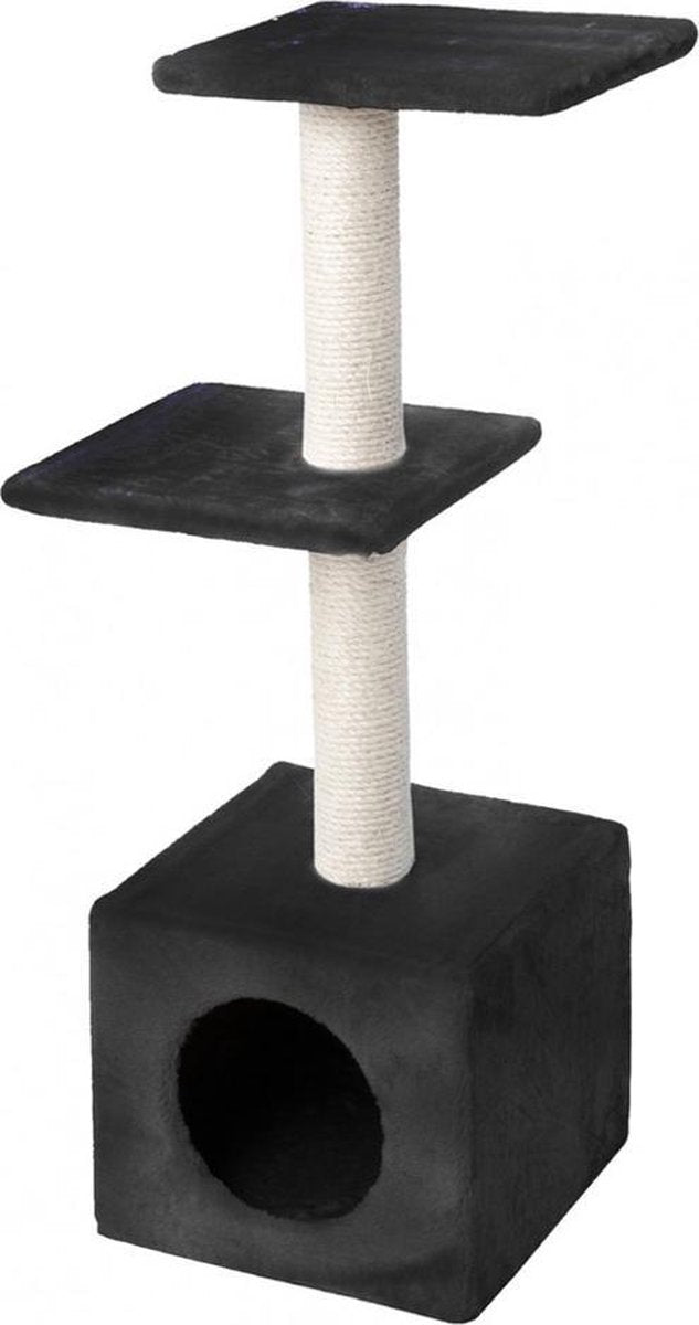 Ebi Classic Palazzo – Kratzbaum – Schwarz – 30 x 30 x 90 cm