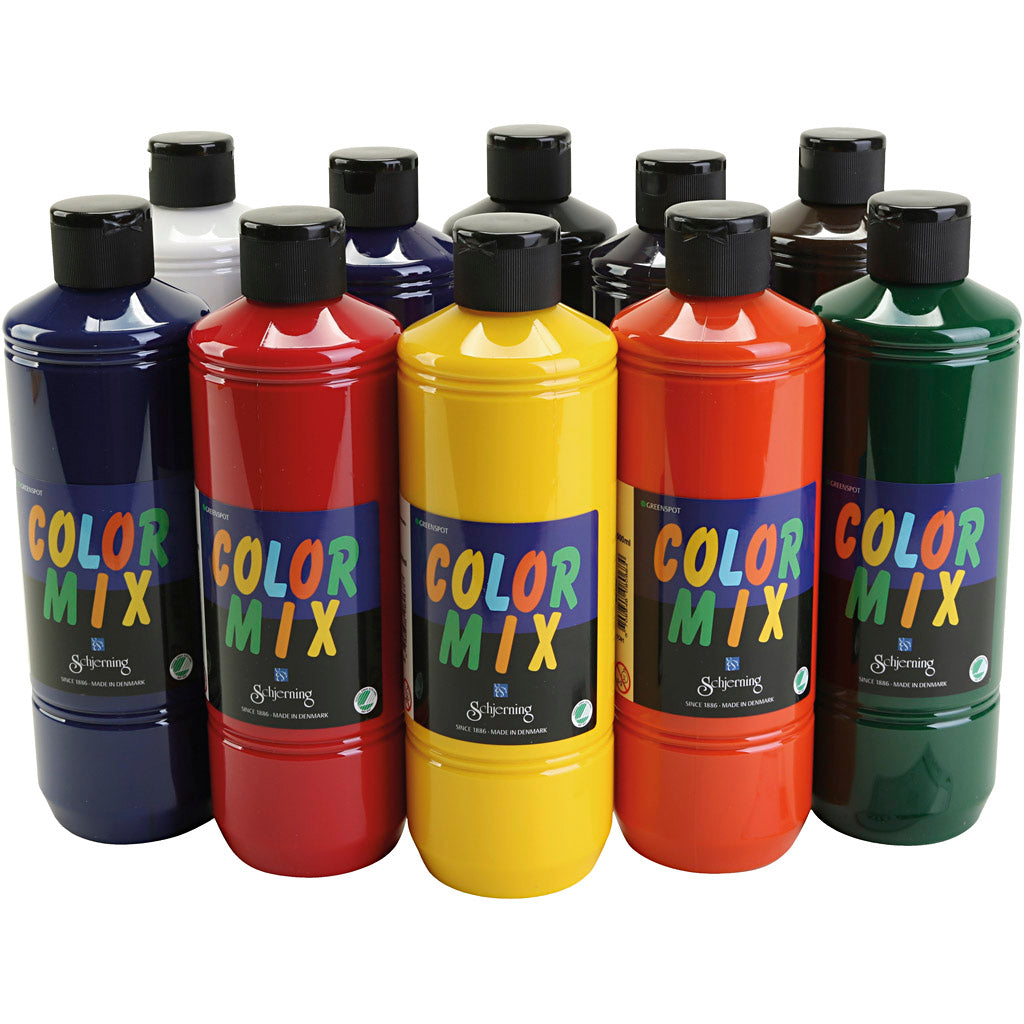 Schjerning Greenspot Colormix Farbe, verschiedene Farben, 10x500 ml 1 Box