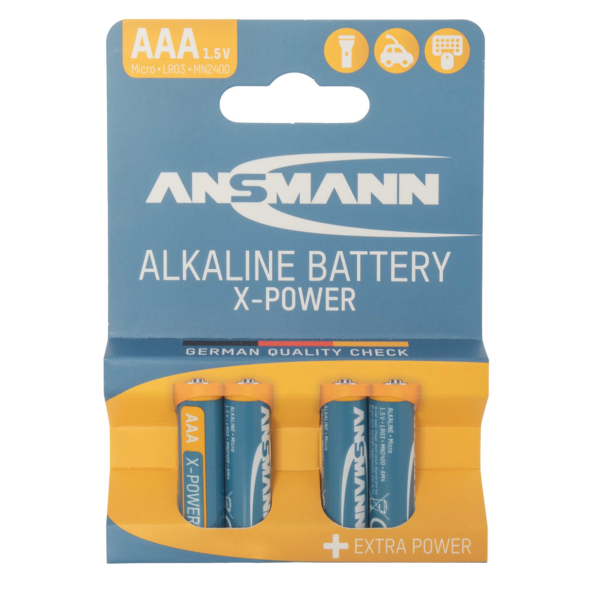 X-Power Alkalibatterie AAA LR03 4St.