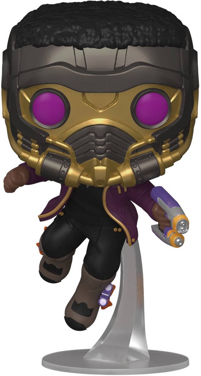 Funko, was wäre, wenn...? Sammlerfigur Puppe! Vinyl – Marvel, alles geht zu Challa Star-Lord, mehrfarbig