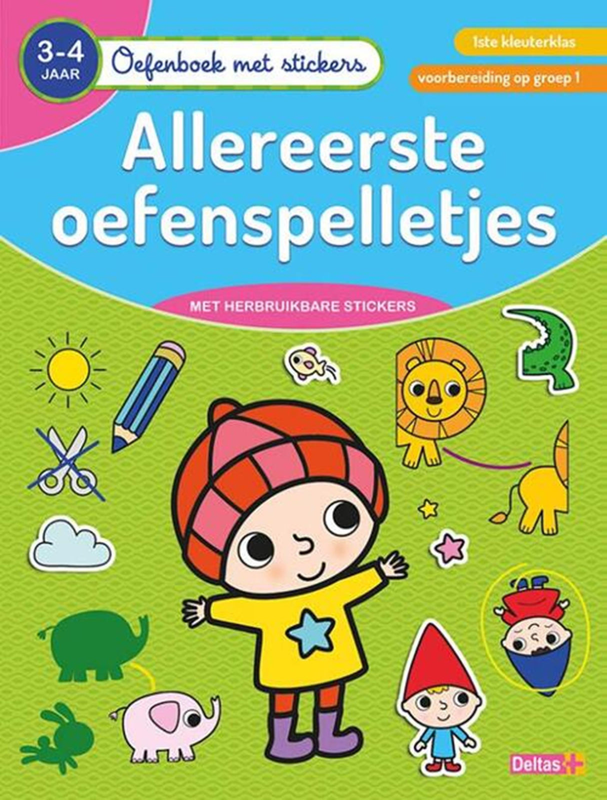Deltas -Übungsbuch mit Aufklebern - allererster Übungsspiele (3-4 Jahre)