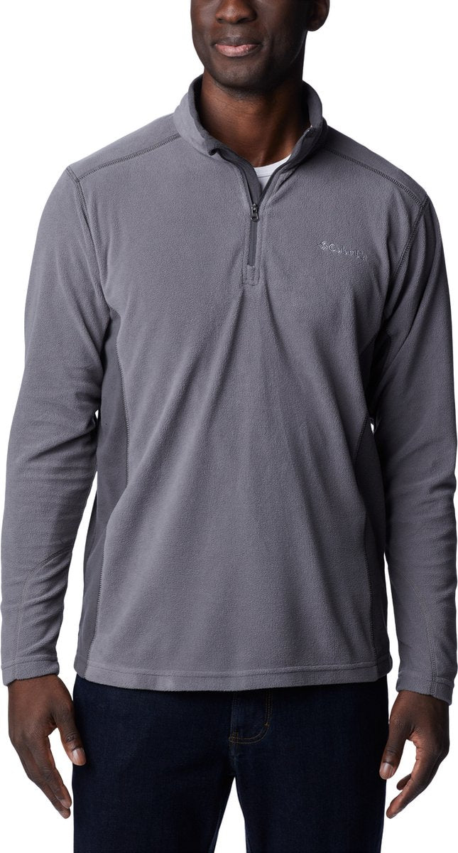 Columbia Klamath Range™ II Half Zip Fleecepullover – Fleecepullover mit halbem Reißverschluss – Outdoor-Pullover Herren – Grau – Größe XXL