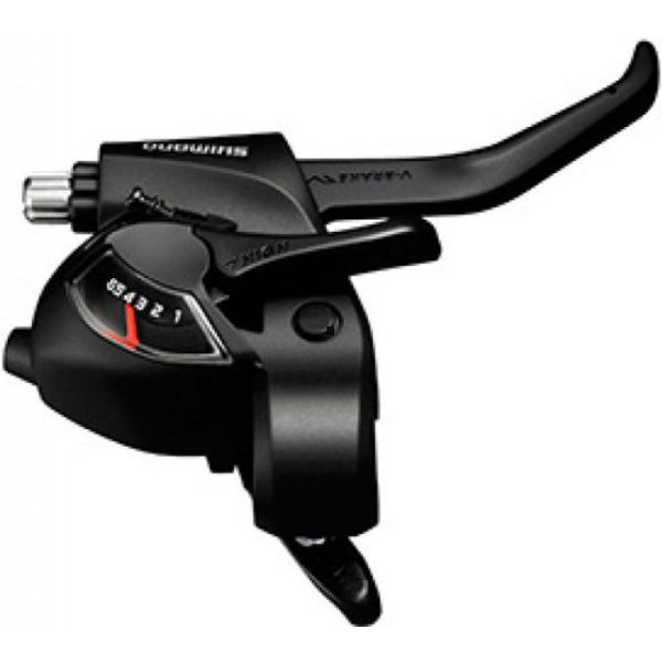 Shimano Schalthebel (rechts) mit Bremshebel 6 Gang ST-EF41 – Schwarz