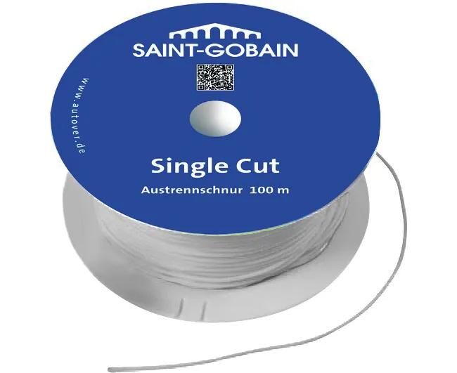 Saint-Gobain Auto-Entfernungsschnur, Einzelschnittlinie, Einzelschnittlinie, weiß, 0,85 mm