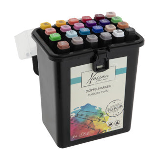 Duo-Marker 24 Stück in Luxusbox