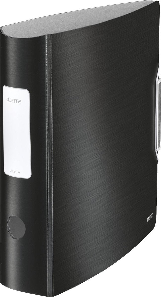 Leitz 180° Active Style-Ordner für 500 A4-Blätter – Rückenbreite 82 mm – seidenmatt schwarz