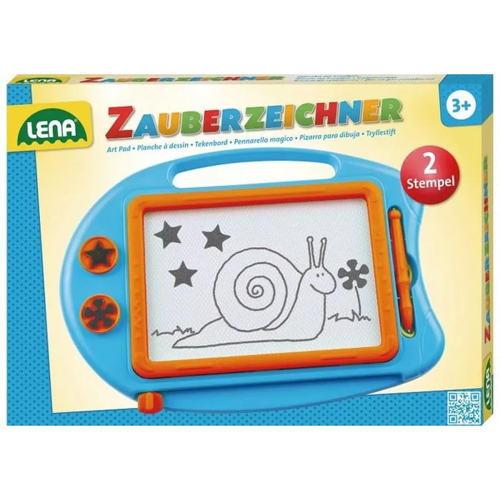 Lena magisches Zeichenbrett mit 2 Magnetstempeln