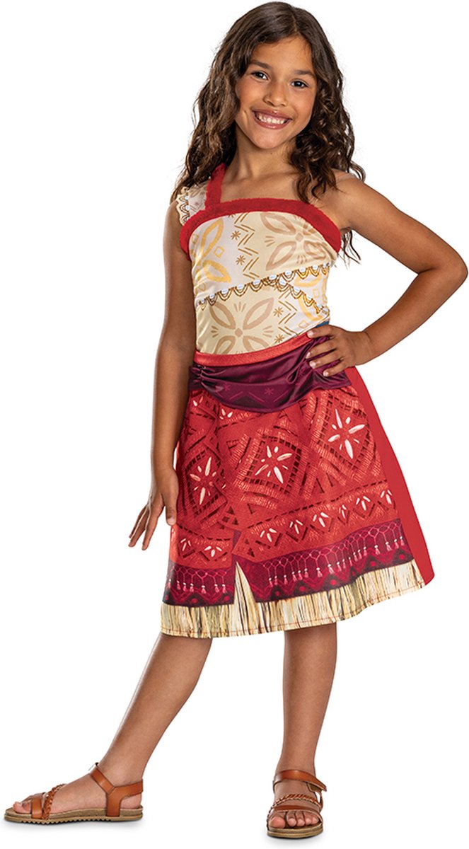 Disguise Disney – Moana 2, Kostümkleid Moana Vaiana klassisch, Größe XS (3T-4T Jahre), Mädchen