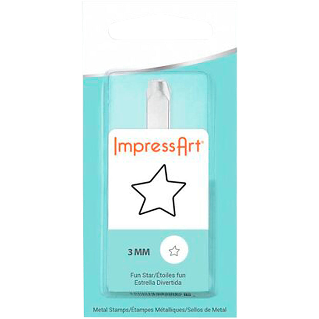 Impressart Prägestempel, Stern, L: 65 mm, Größe 3 mm, 1 Stück
