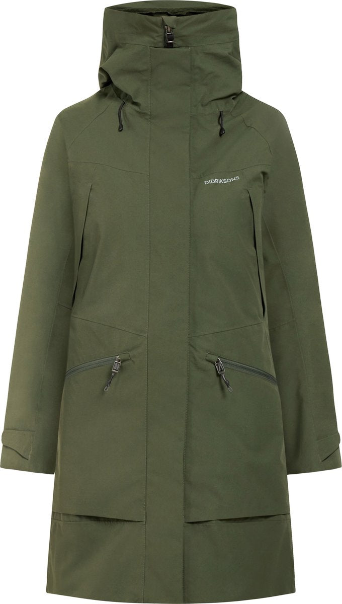Didriksons Ilma Wns Parka 8 Damen Outdoorjacke – Dunkelgrün