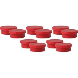 Magneten viking rood 20mm 10 stuks