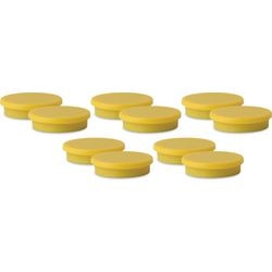 Magneten viking 30 mm geel 10st