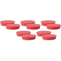Magneten viking rood 40mm 10 stuks
