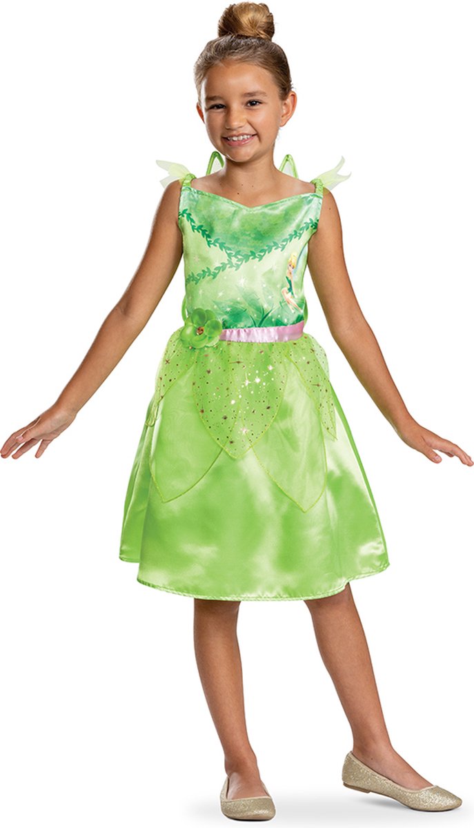 Verkleidung Disney – Tinker Bell, Tinker Bell Kleid klassisch, Größe S (5 – 6 Jahre), Mädchen