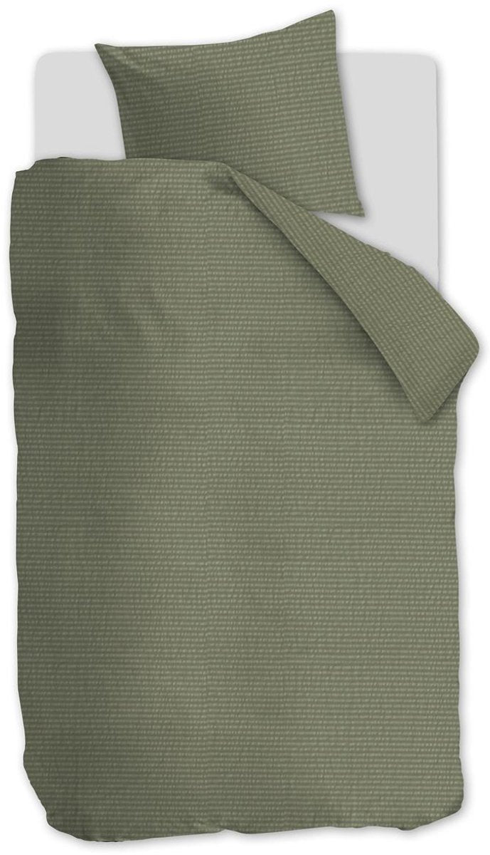 Beddinghouse summer dekbedovertrek - effen - eenpersoons - 140x200 220 - green